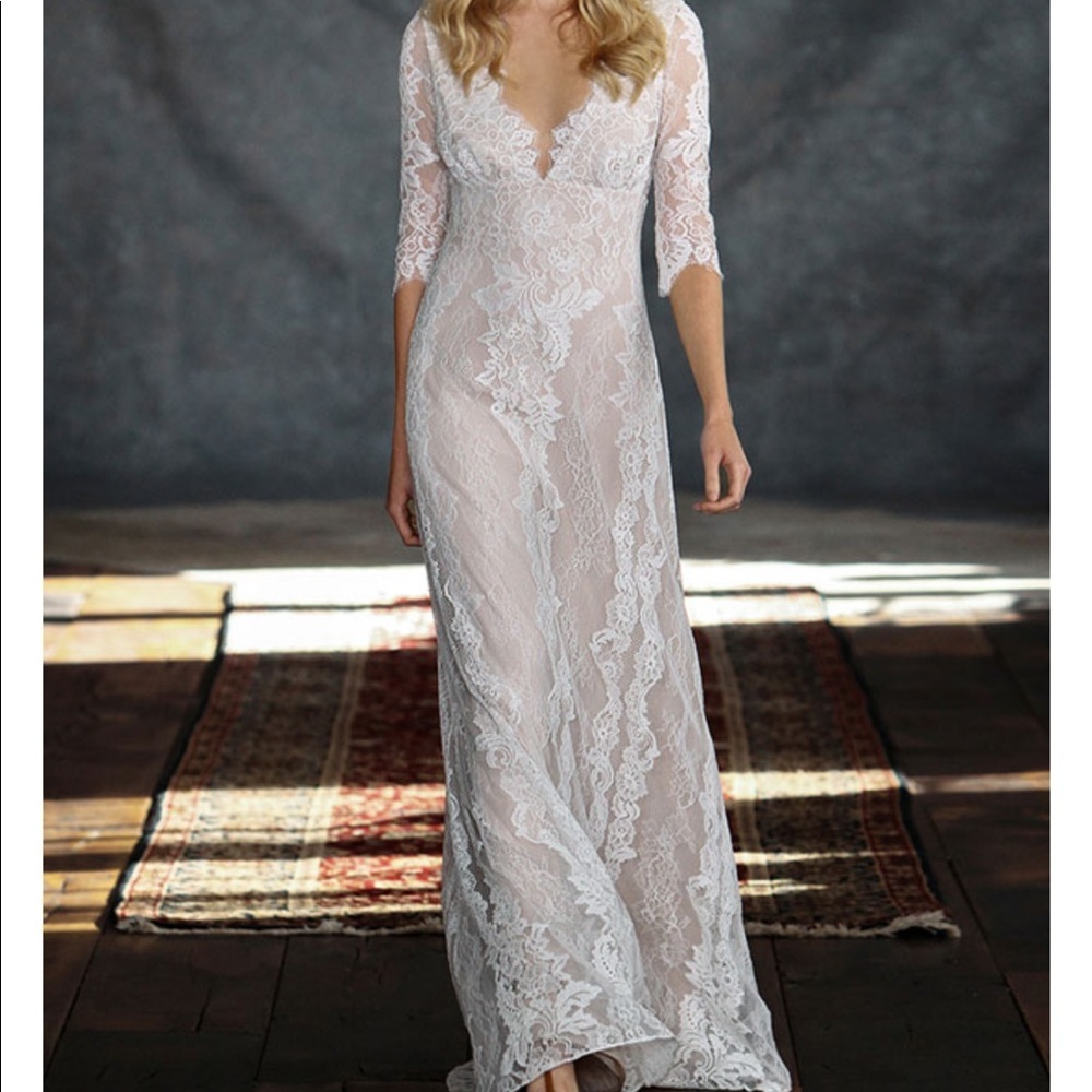 Excellent Condition Claire Pettibone Patchouli Wedding Dress